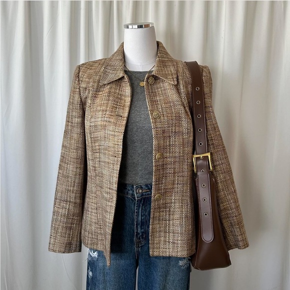 Talbots Jackets & Blazers - Vintage 1990s Talbots Blazer Made of Italian Fabric size Petite 8.